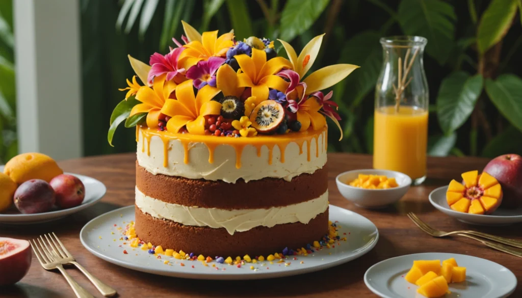 gateau mangue passion