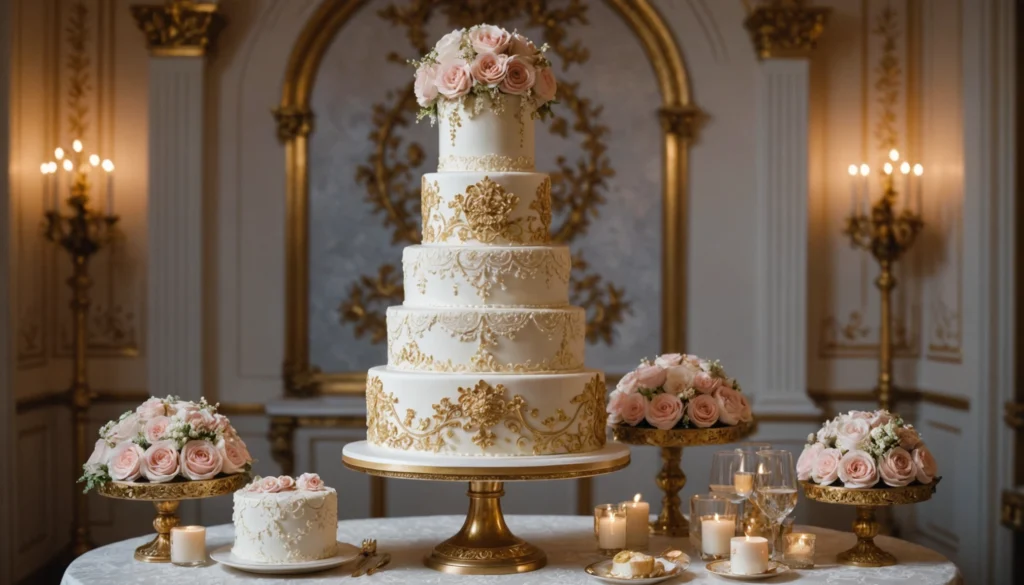 gateau de mariage de luxe
