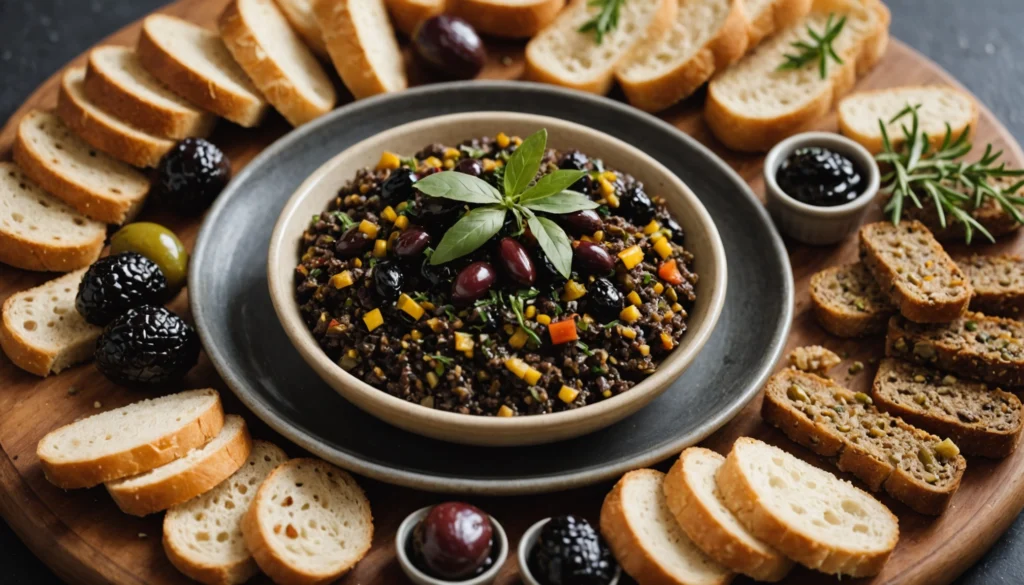 toast tapenade noire