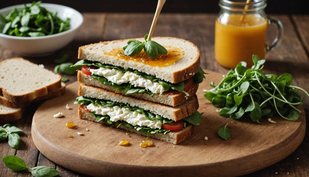 sandwich chevre miel